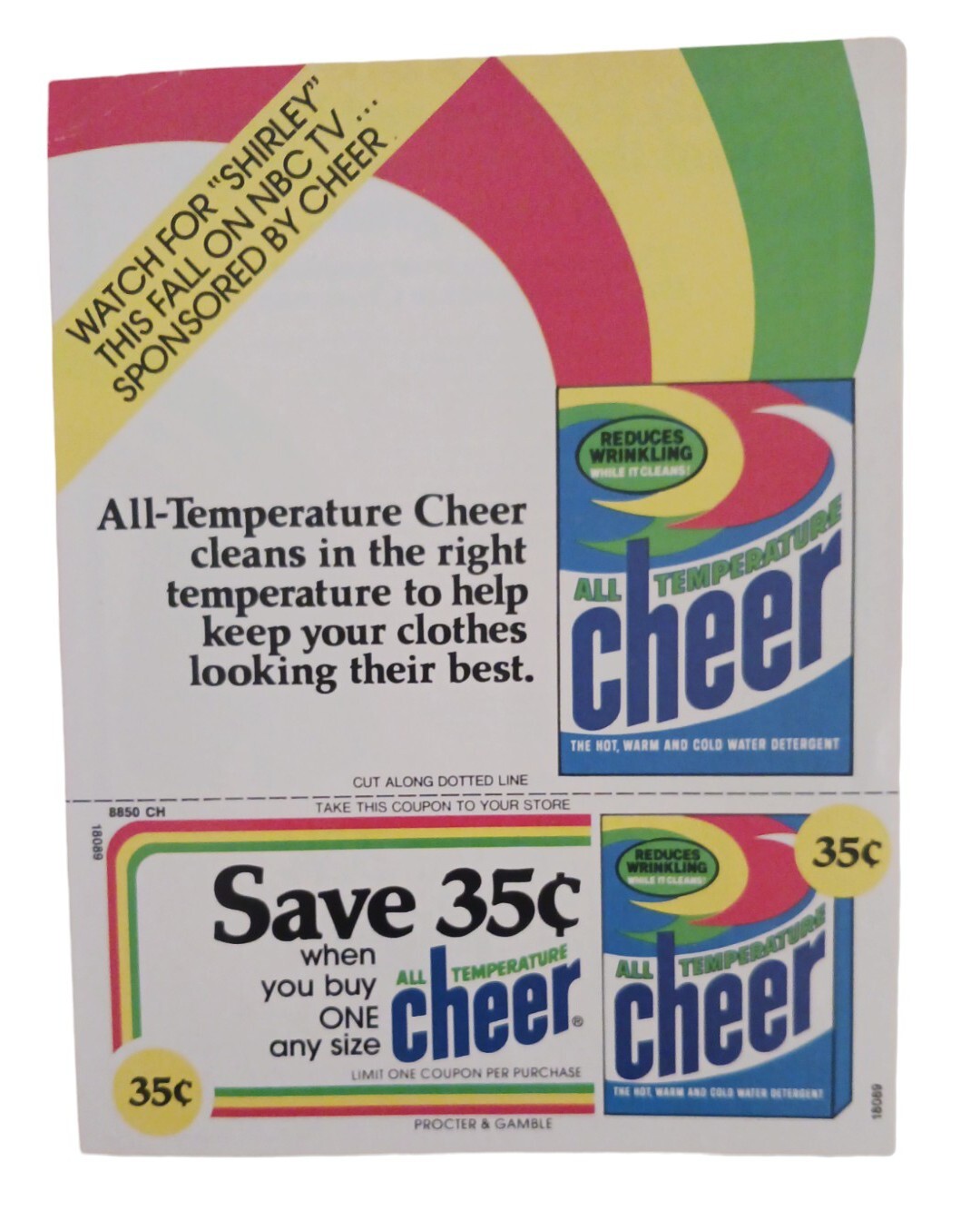 Vintage Cheer Laundry Detergent Soap UNUSABLE COUPON ONLY! Nostalgic Collectible eBay
