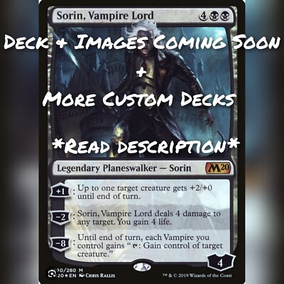 MTG Vampire Custom Commander 100 Card Deck *READ DESCRIPTION* | eBay