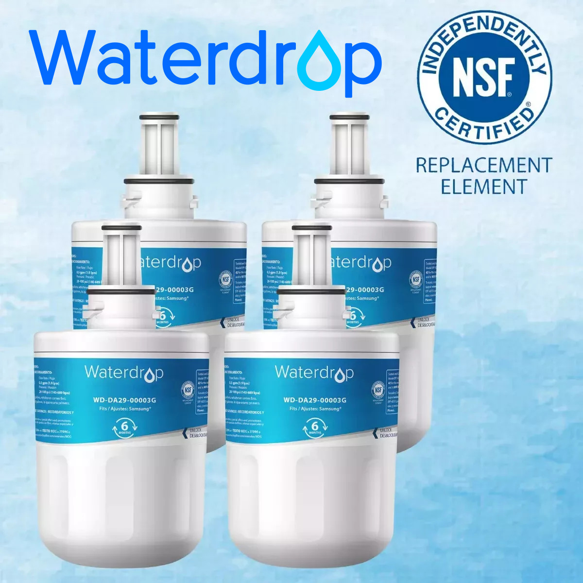 Waterdrop Replacement for Samsung DA29-00003G Refrigerator W