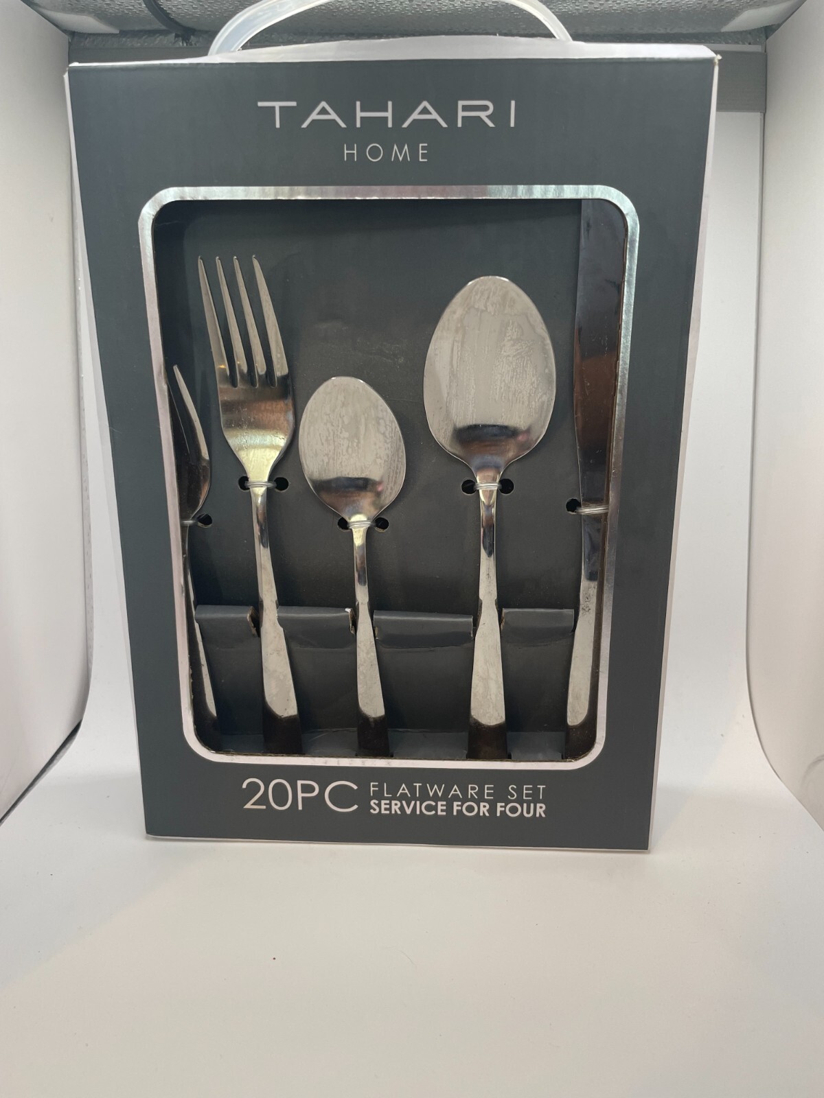 Tahari Home 20 Piece Stainless Steel Flatware Service For Four NEW eBay