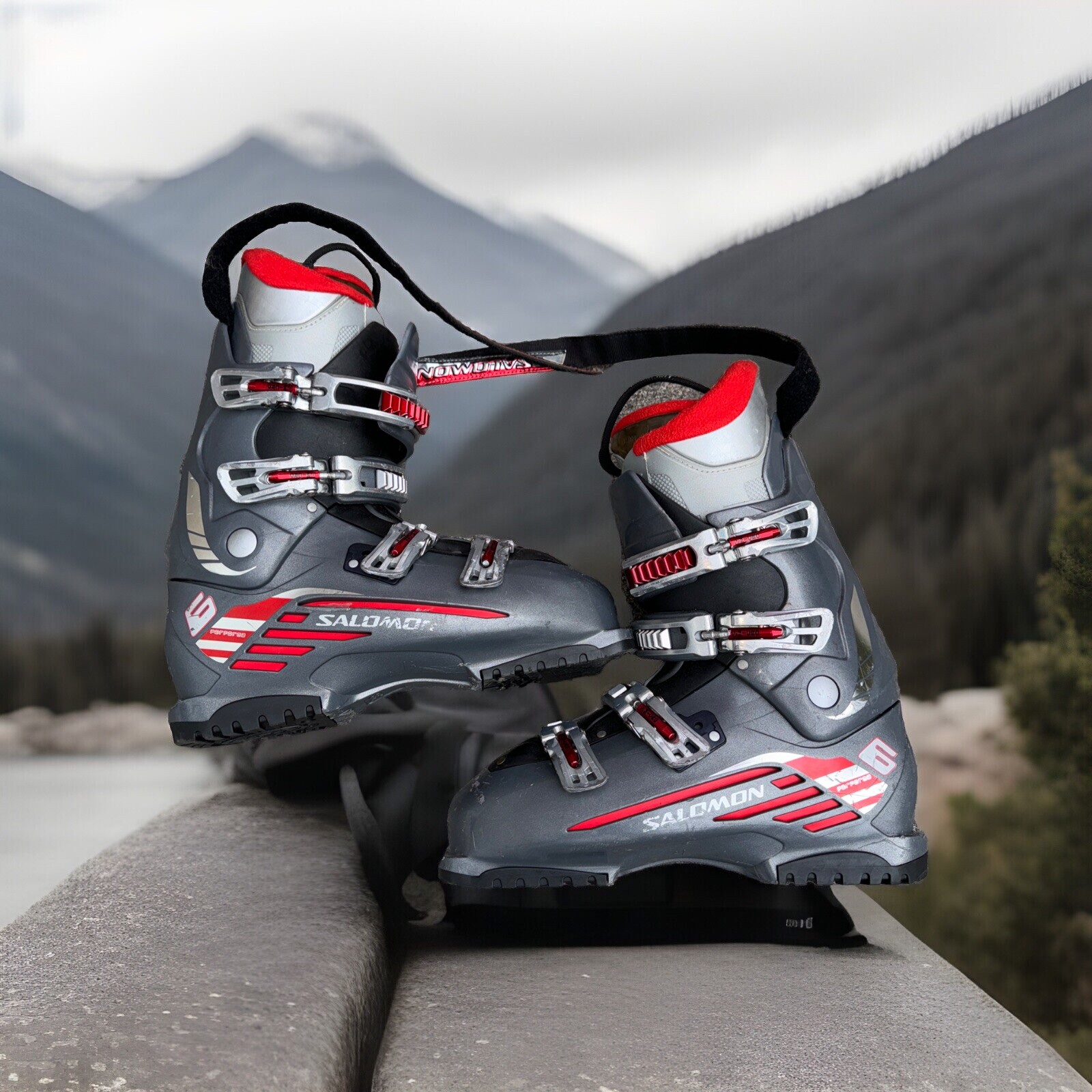 Scarponi da sci alpino Salomon Performa 6 grigi downhill uomo taglia 28 5