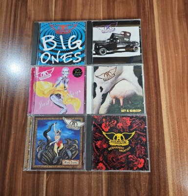 Aerosmith - 6 CD Alben - Get a Grip + Big Ones + Pump + Just push Play + Nine...