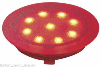 Paulmann 987.52 Profi Line LED Einbaustrahler 1W Rot IP67 12V Ø 45mm Color 98752