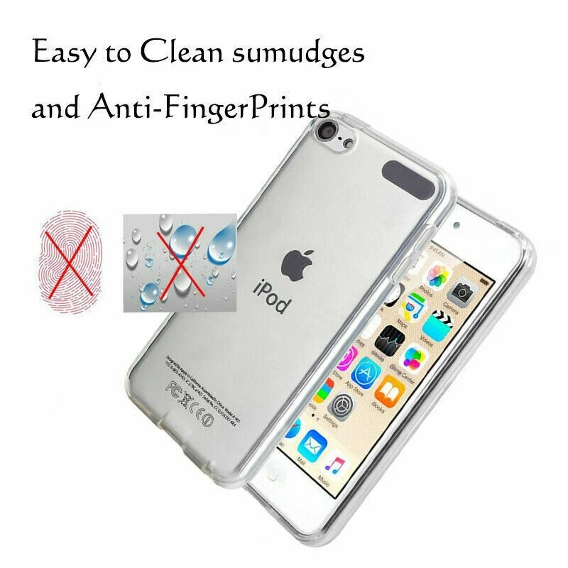 For Apple iPod Touch 5/6/7th Gen Case Crystal CLEAR Shockproof SiliconeTPU Cover - Image 3 of 4