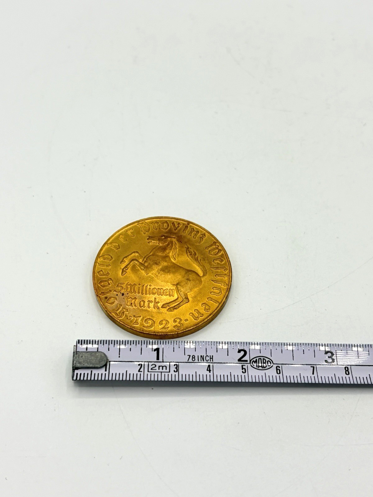 5 million Mark emergency money of the province of Westphalia 1923