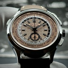 Patek Philippe World Time Chronograph Flyback 5935A-001 Salmon Steel Complete 4
