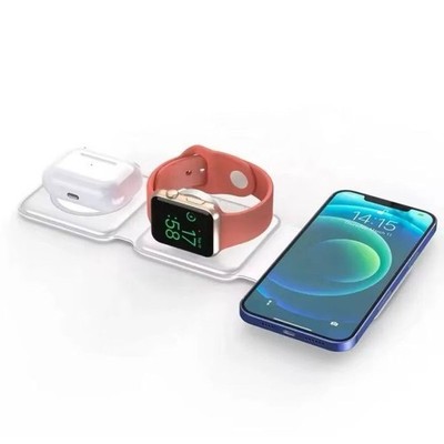 New 3-in-1 Multifunctional Wireless Charger, Magnetic Suction + Folding.