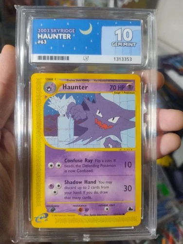 Haunter #63 Skyridge Ace Gem Mint 10 Pokémon Card