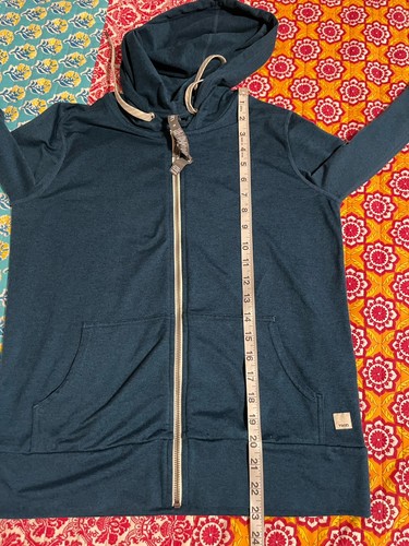 Vuori Halo Performance Hoodie 2.0 turquoise Sz XS - Picture 6 of 7
