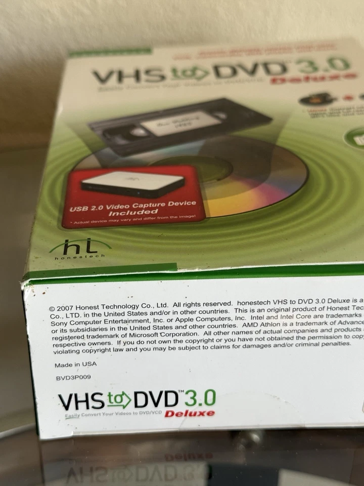 Honestech VHS to DVD 3.0 Deluxe Convert Videos to DVD Windows Vista/NEW SEALED! - Image 2 of 4