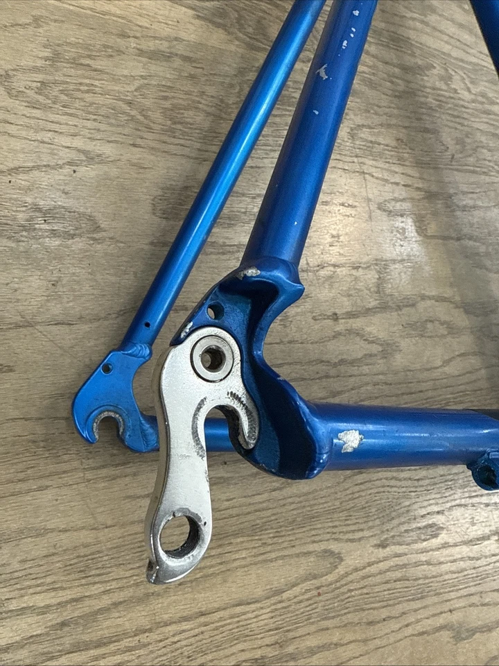 Cuadro de bicicleta Motobecane Le Champion Kinesis aluminio grande CX azul abollado Foto 4 de 4