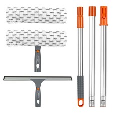 ITTAHO Squeegee for Window Cleaning,12" and 11" 12" Squeegee, Orange