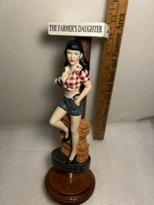 LUCETTE BREWING THE FARMERS DAUGHTER LUCETTE draft beer tap handle. WISCONSIN