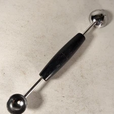 Ekco Double Ended Melon Baller Black Made In USA