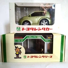 Toyota Passo Miniature Toy Car - Retro Green Model, Store Novelty, Used