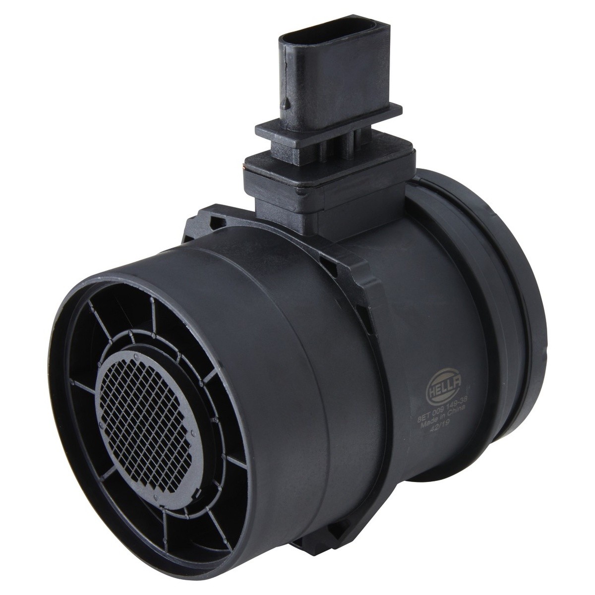 HELLA 8ET 009 149-381 Luftmassenmesser, Anschlussanzahl 4, Montageart Rohrstutze