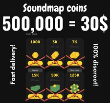 SOUNDMAP COINS 500000 Digital Currency 500K In-Game Virtual Coins