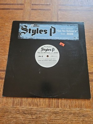 Styles P Feat. Akon Can You Believe It Promo Single Vinyl Record 2005 VG