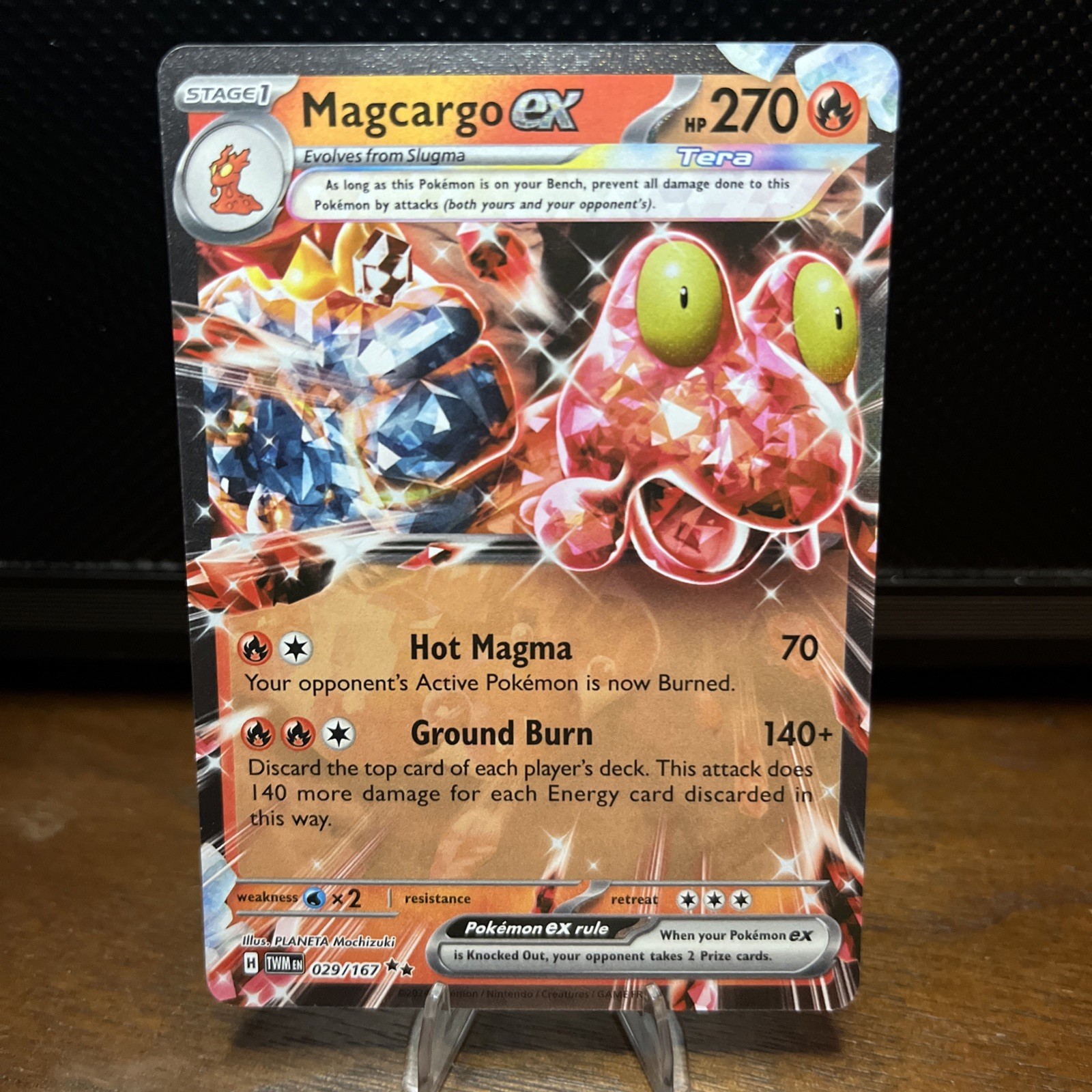 Magcargo ex 029/167 - Holofoil SV06 Twilight Masquerade - Pokemon - NM