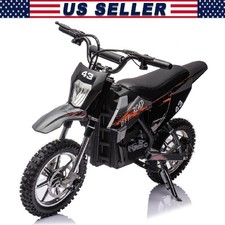 36V Ride on Dirt Bike ,Electric Battery Off-Road Motorcycle LED for Teens ,Gift