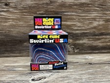 NeeDoh Nice Cube Swirlin' USA Squish Toy Red White Blue FREE SHIPPING 