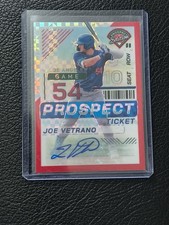 2024 Panini Prospect Edition - Joe Vetrano #47 Red Prizm Signature /199 (AU, RC)