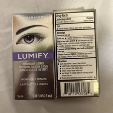 Lot Of 2 Lumify Redness Reliever Eye Drops 0.08 oz