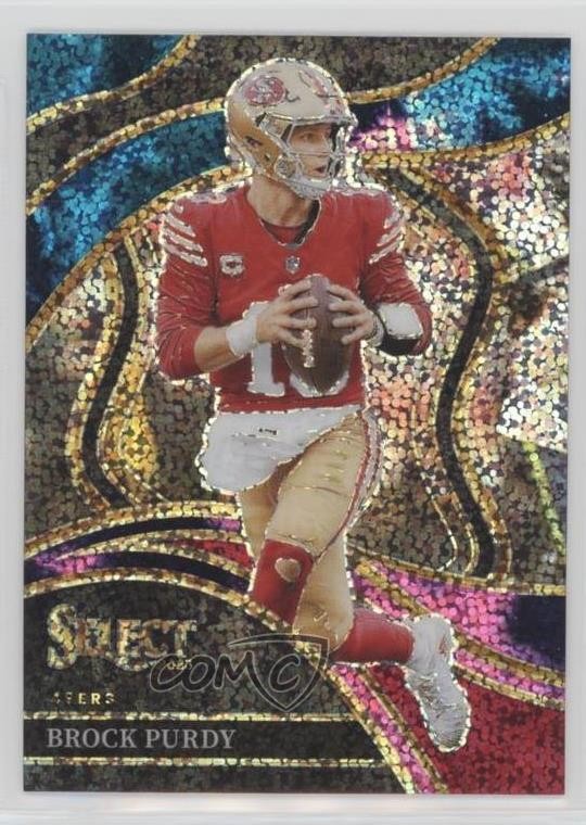 2023 Panini Select Club Level Cosmic Prizm Brock Purdy #293 00ws
