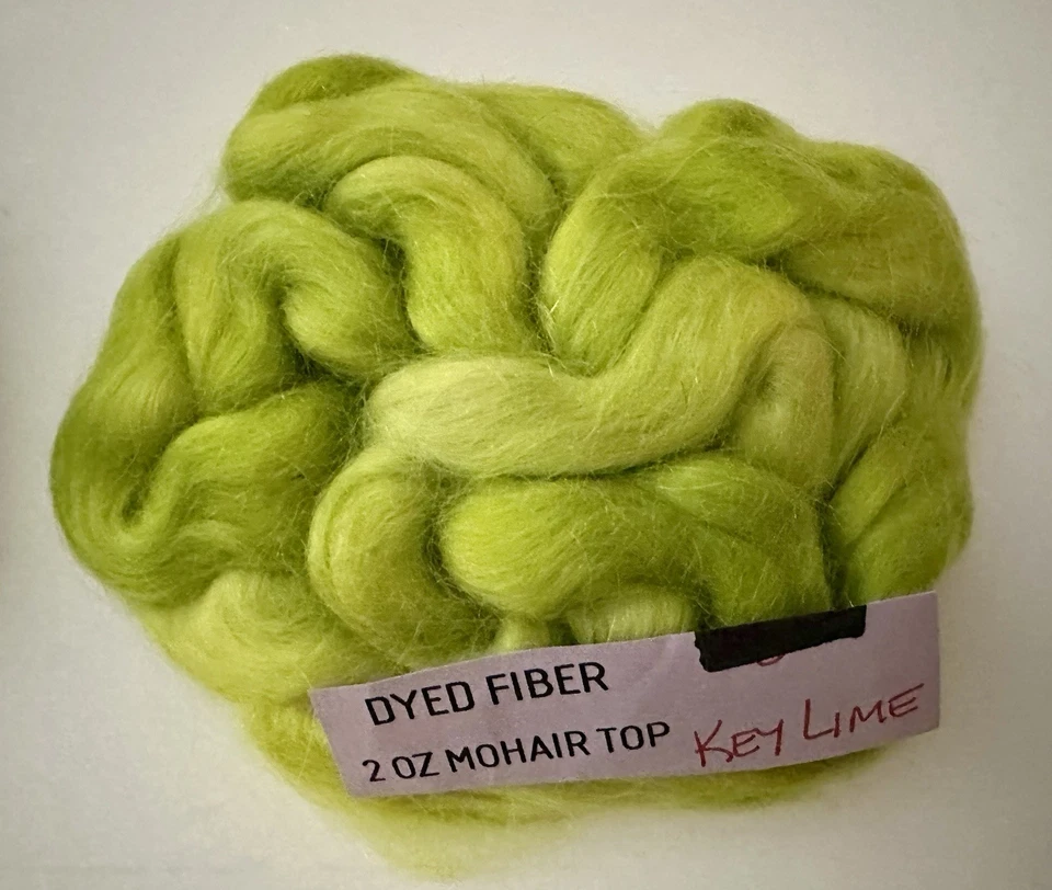 8.1oz Multicolor Mohair Top Natural Spinning Fiber Roving (A12) - Image 4 of 4