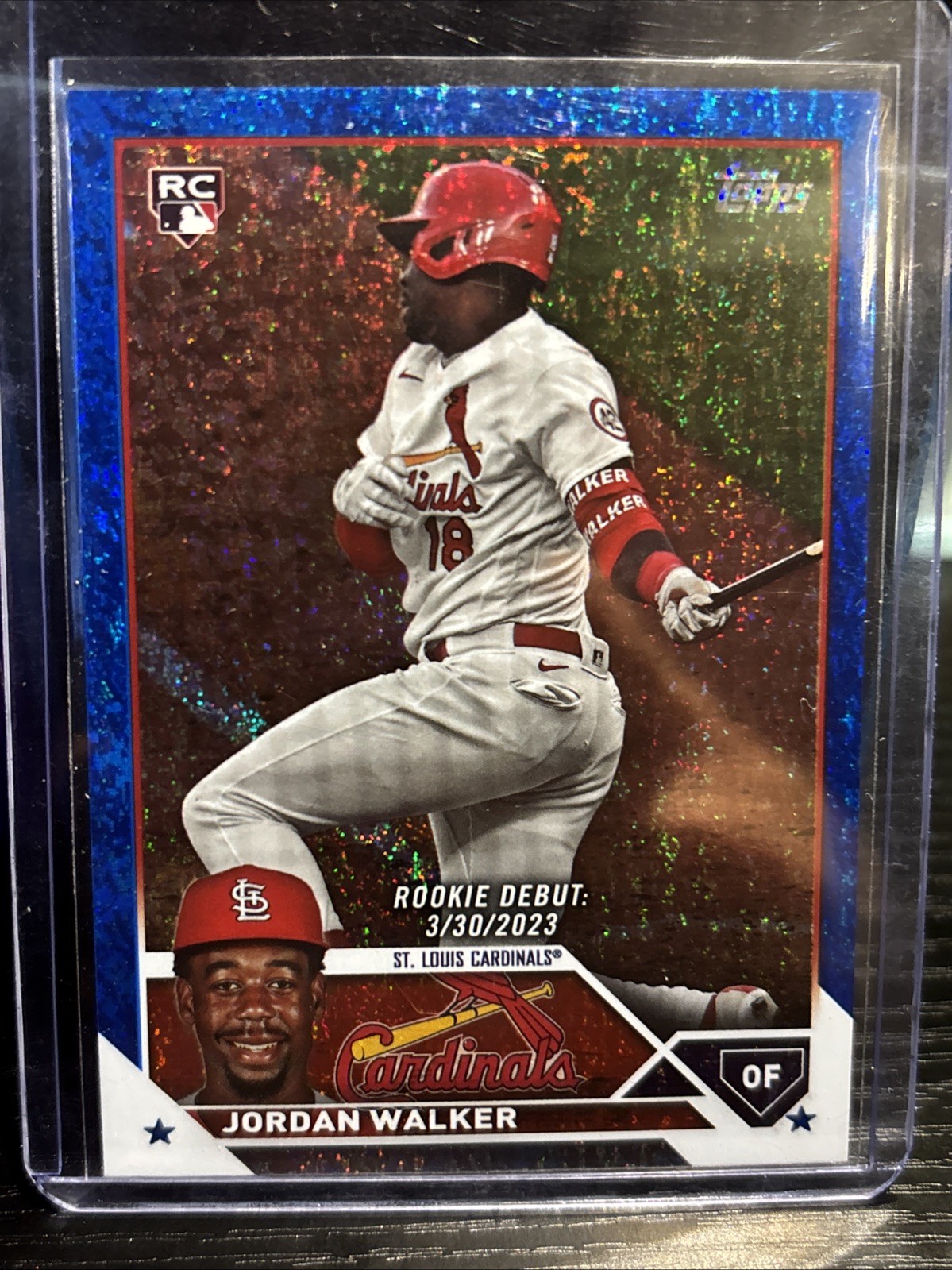 2023 Topps Update Jordan Walker #US122 RC Debut Blue Foilboard /999 Cardinals