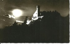AK Gößweinstein Lk Forchheim Fränkische Schweiz - Burg im Mondschein - ca. 1965