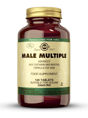 SOLGAR MALE MULTIPLE - 120 Tabletten - SUPER Vitamine & Mineralstoffe für Herren