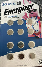 Energizer 12 Pack 2032 Batteries, 3 in 1 Child Protection Pack, NIB 2037 Exp.