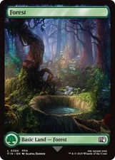 x4 Forest FIN Final Fantasy MTG 306 FULL ART BASIC LAND M/NM 4x