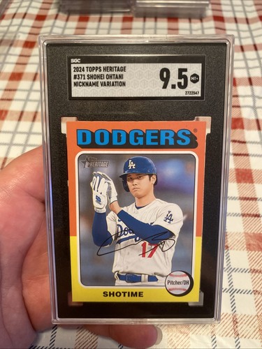 2024 Topps Heritage Shohei Ohtani #371 Nickname Variation SGC MT+ 9.5 SSP🔥🔥🔥
