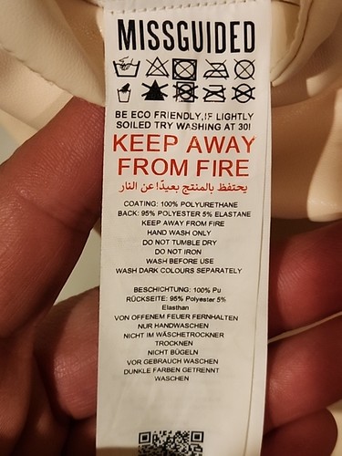 Missguided Damen Hose Kunstleder/Latexoptik Größe 2 - Bild 4 von 6