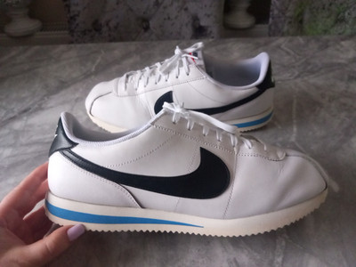 white cortez trainers