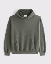 Abercrombie  Fitch Essential Popover 2.0 Men's Hoodie - olive wash - Full Size