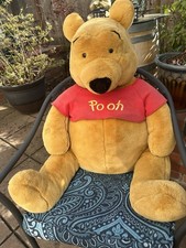 Rare Large Winnie the Pooh Missing Bumblebee Vtg 1990's Stuffed Toy Plush L34  