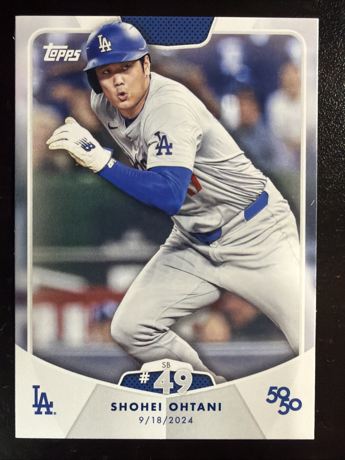 2024 Topps 50/50 Shohei Ohtani SB #49 Card #97