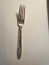 Retired International Prelude Sterling 7 1/4" Dinner Fork Used Good Condition