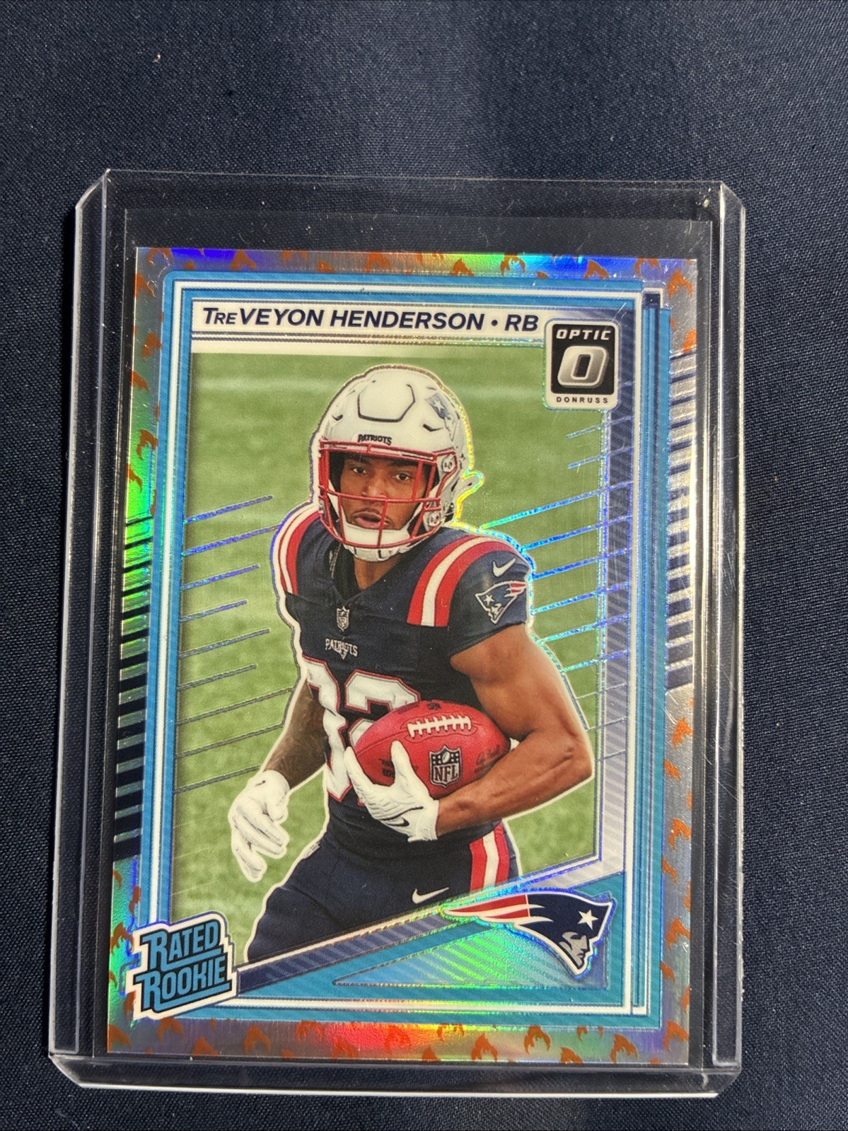 2025 Panini Optic Rated Rookie TreVeyon Henderson #248 Fire Emoji SSP Case Hit