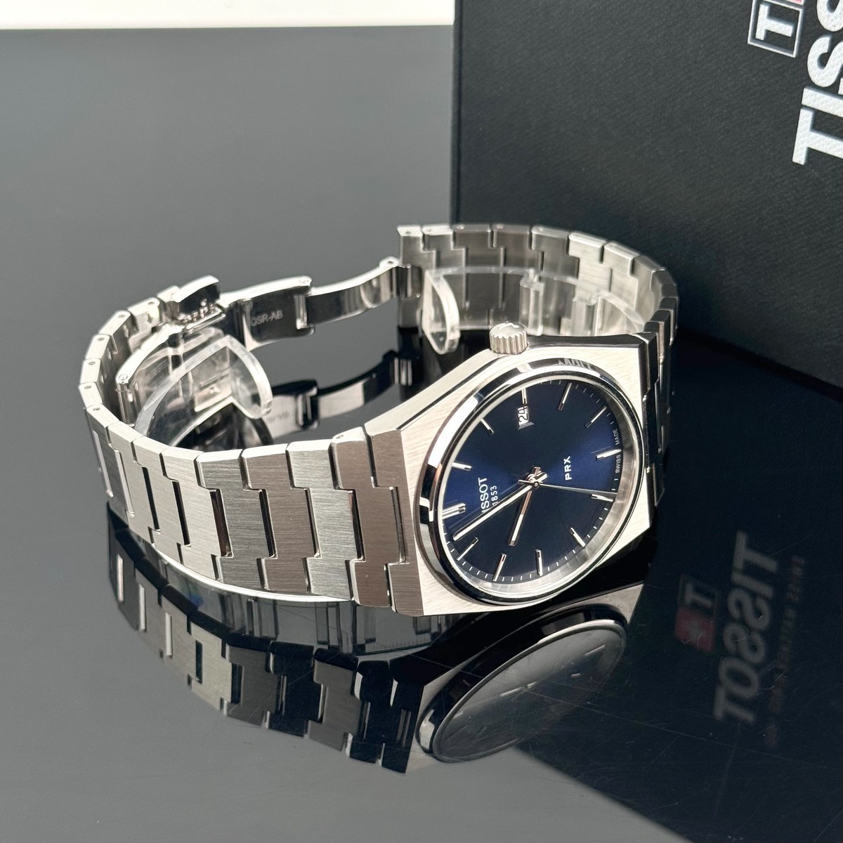 Tissot PRX 40mm Quartz Blue Dial Men's Watch T137.410.11.041.00 | eBay