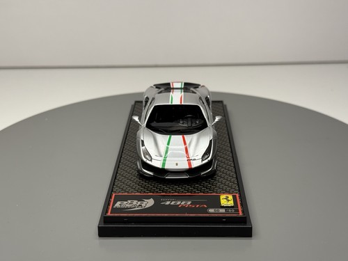 BBR 1/43 BBRC216D Ferrari 488 Pista Piloti Ferrari Argento (CALSITO PREMIUM MR - Foto 8 di 10