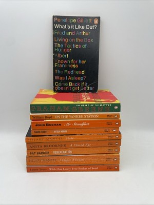 Penguin Fiction X10 Books Bundle Various Authors Job Lot 70s, 80s & 90s