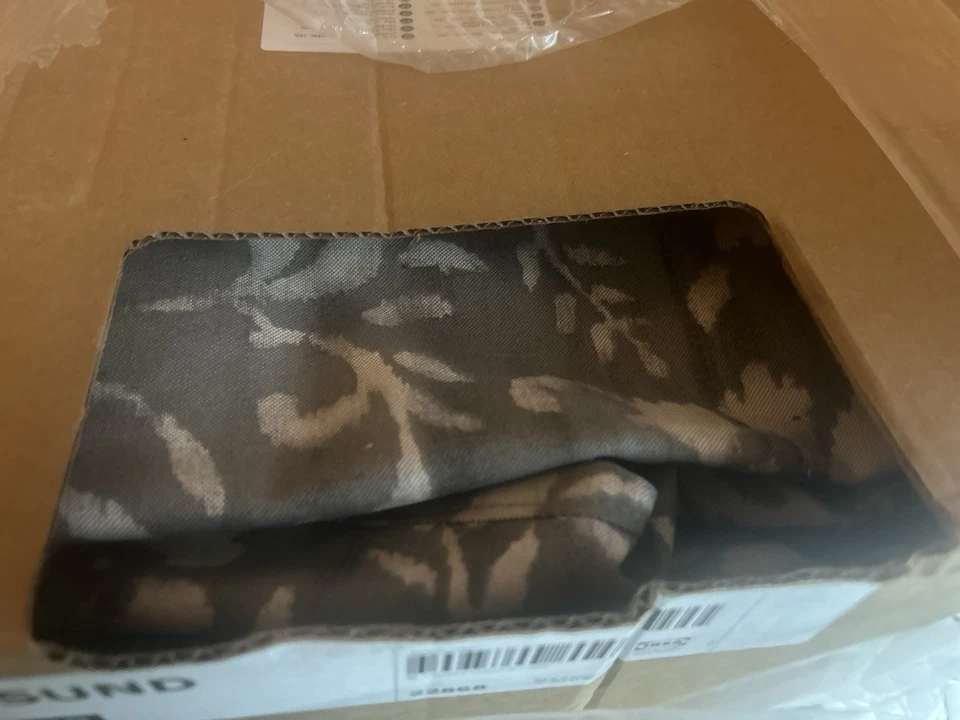 Capa para Sofá ou Namoradeira Ikea Stocksund 2 Lugares Hovsten Cinza Floral NOVA - Imagem 4 de 4