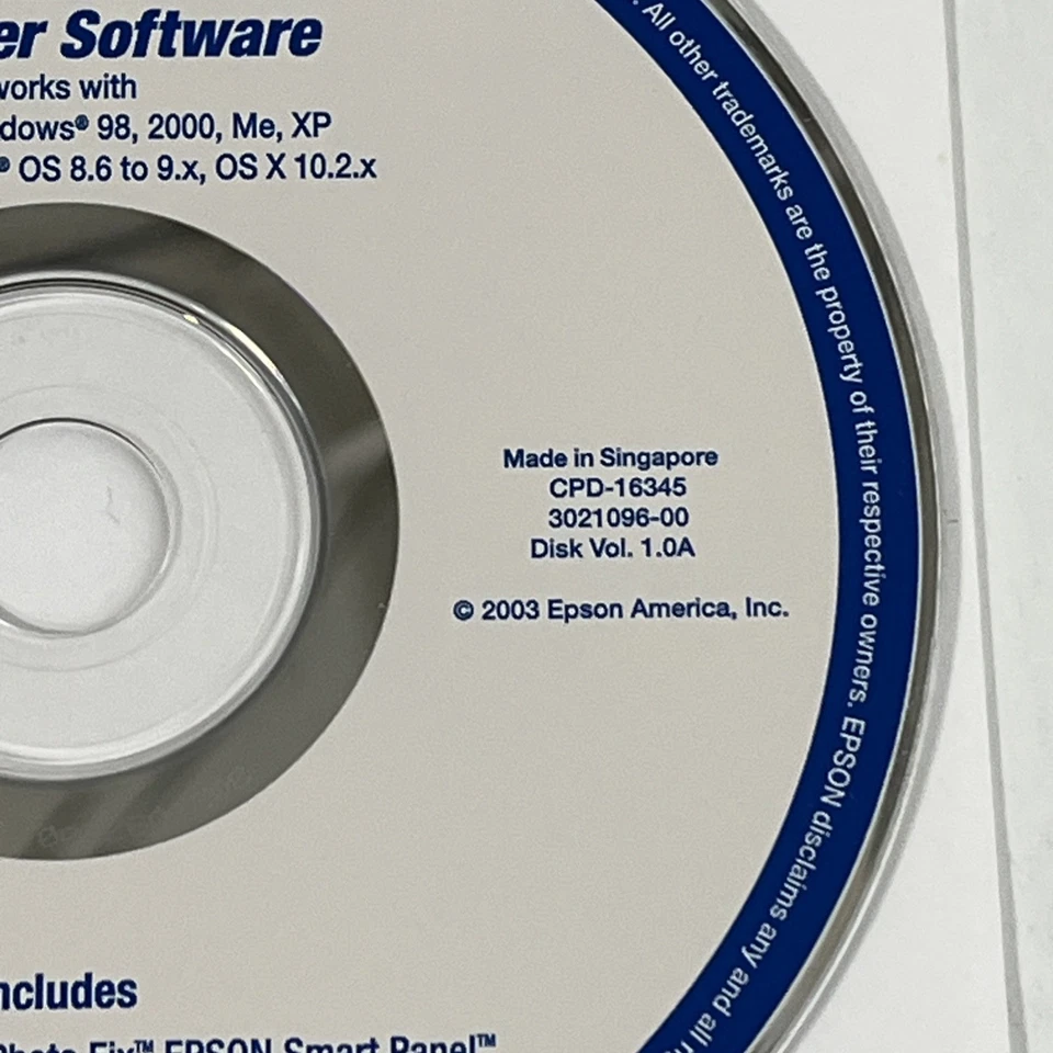 Epson Perfection 3170 Photo Scanner Software CD Windows Mac OS XP 2000 98 - Image 4 of 4