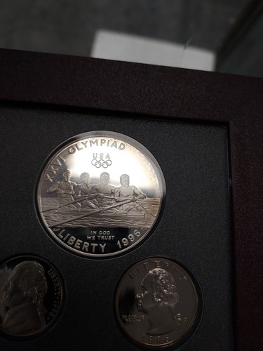 1996 United States Mint Olympic Silver Proof Prestige Set In Box w/ COA A - Picture 5 of 13