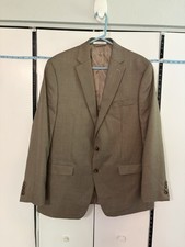 Lauren Ralph Lauren Men  s 44L Tan Houndstooth Blazer Sport Coat