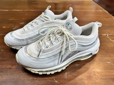 Nike Air Max 97 Shoes Womens Size 9 Iridescent CJ9706-100 Running Sneakers